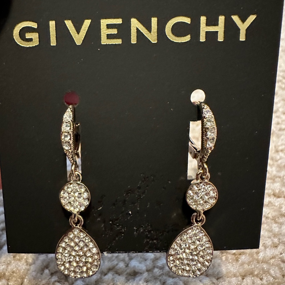 Givenchy Silver Drop Earrings